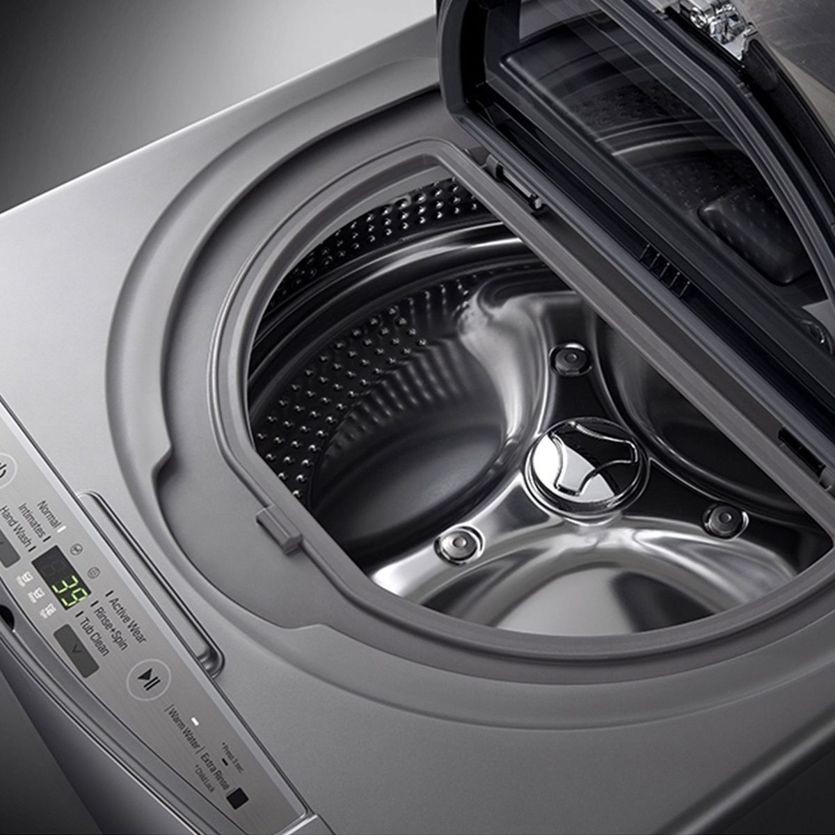 LG - Lavadora 3.5 Kg LG MiniWash con motor Direct Drive WD100CV Plata inoxidable