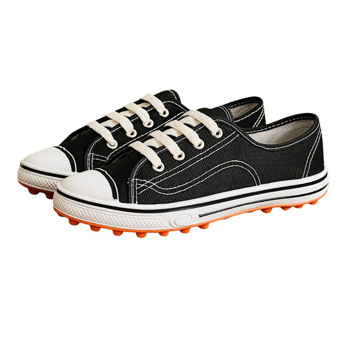 GENERICO - Zapatilla lona negro unifor dama caballero jardinero