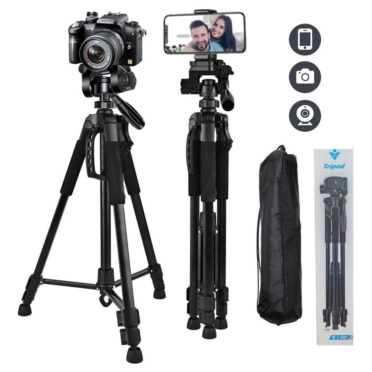 GENERICO - Tripode Celular Camara Proyector Aluminio 166 cm Soporte