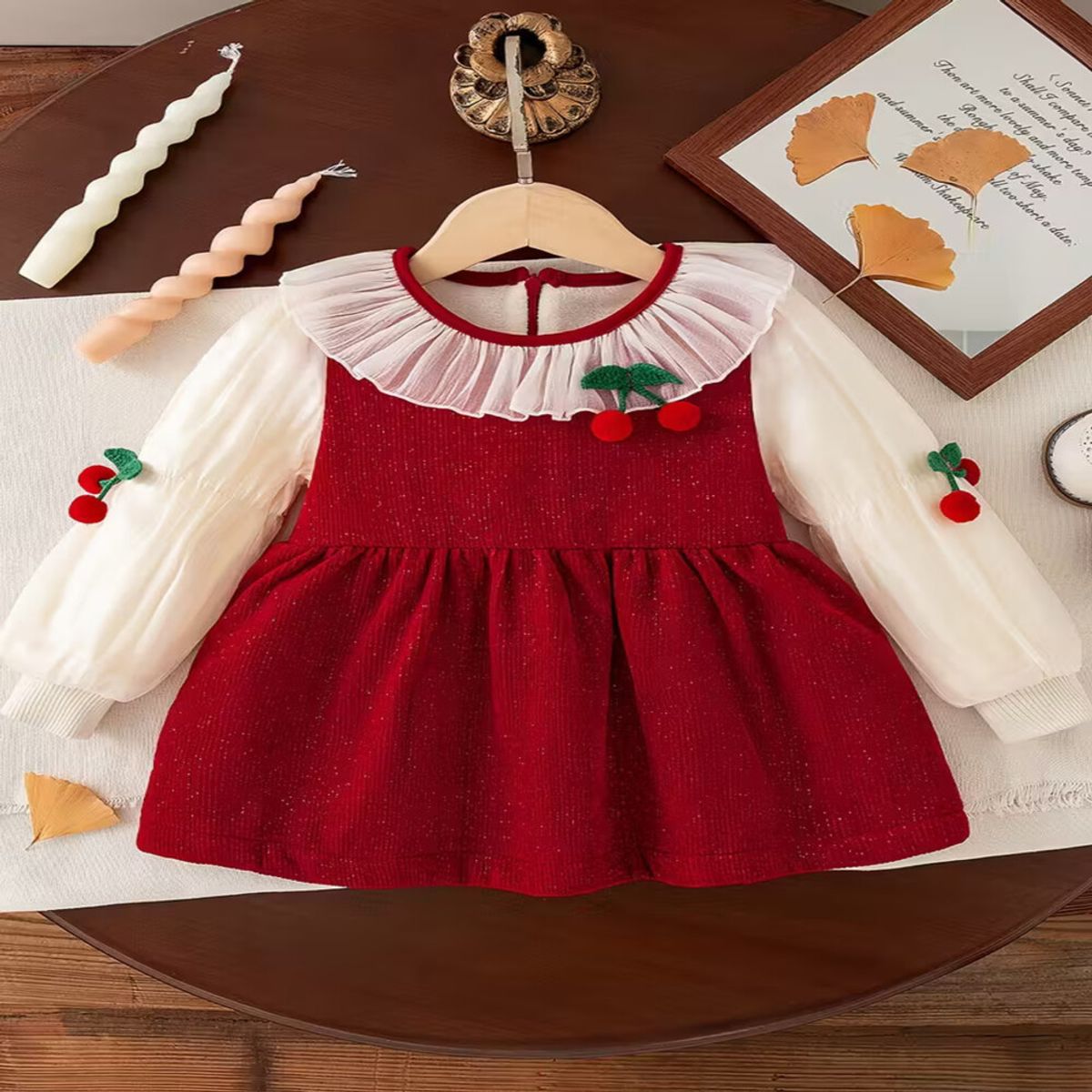 GENERICO - VESTIDO NAVIDAD PARA NIÑA - FIESTA NAVIDEÑA