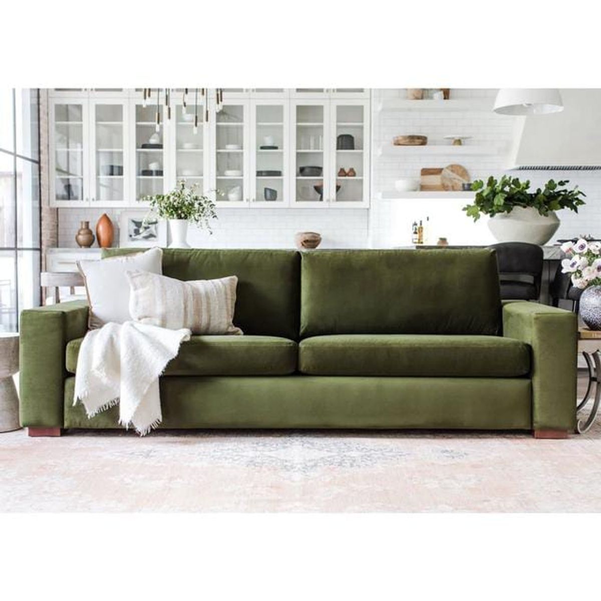 ARTSOFA - Sofá gennesis impermeable verde bosque  3 cuerpos + obsequio