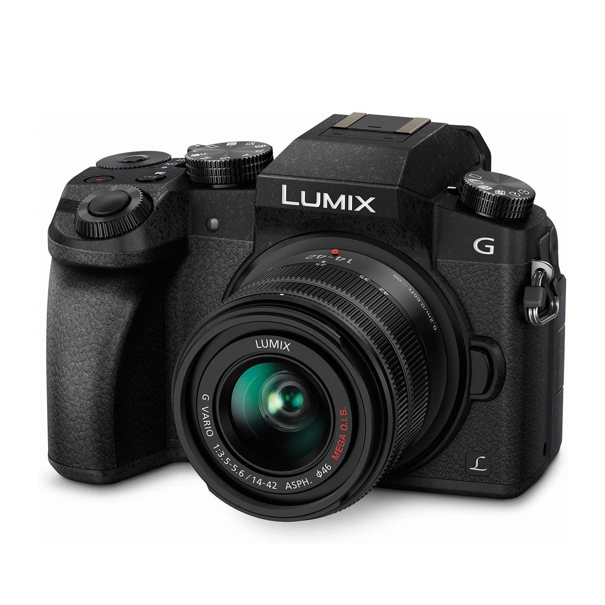 PANASONIC - Camara Panasonic Lumix G7 Black kit 14-42mm video 4K