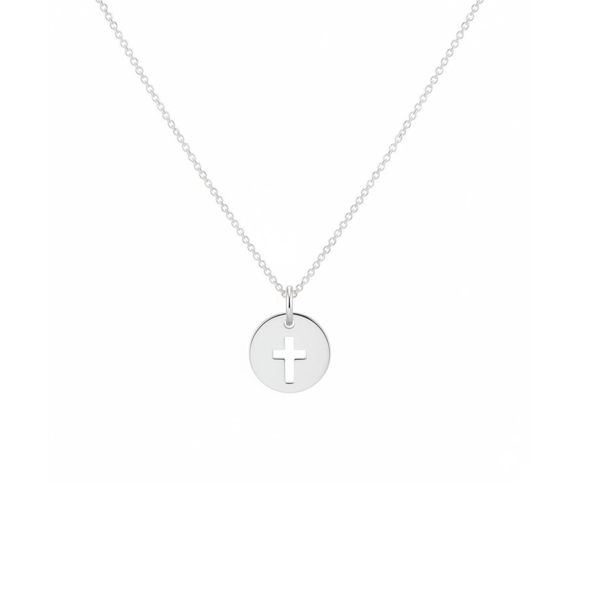SANTORAL - Collar Cruz Mini - Plata