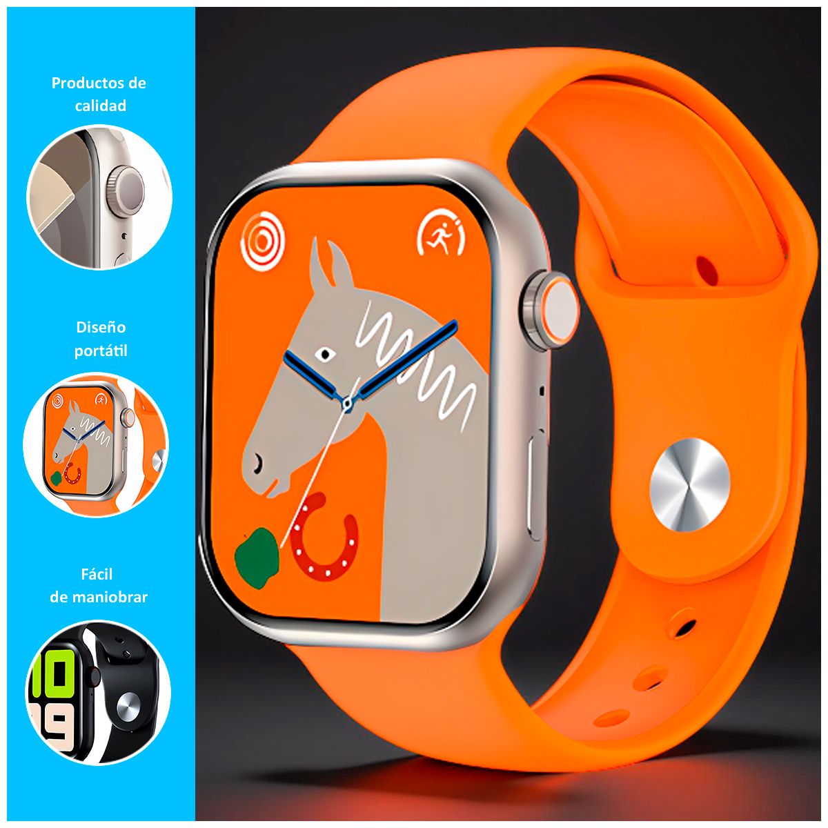 GENERICO - Smartwatch Hello Plum Pantalla Amoled Beige