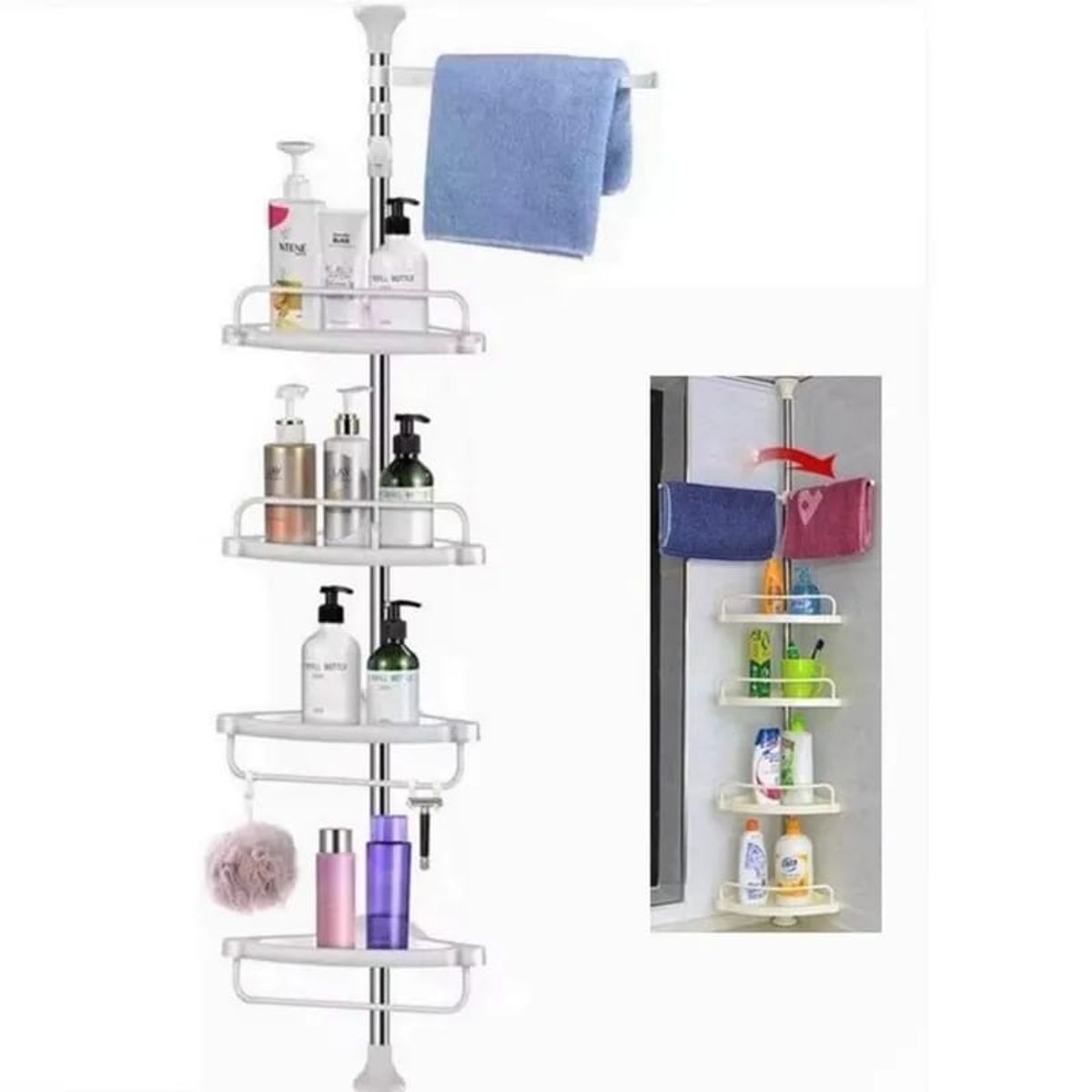 GENERICO - ORGANIZADOR DE DUCHA  COLOR BLANCO