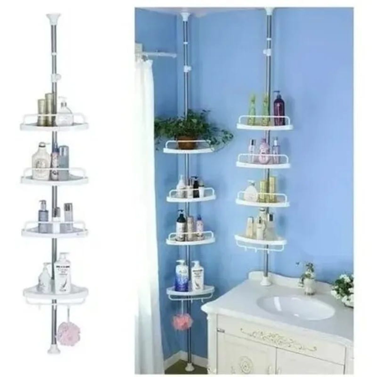 GENERICO - ORGANIZADOR DE DUCHA  COLOR BLANCO