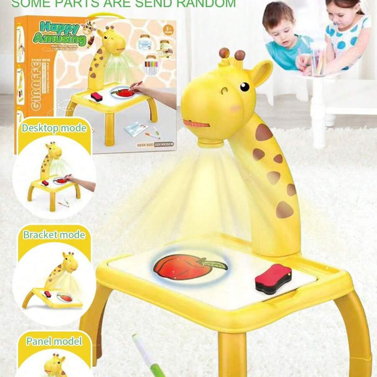 GENERICO - MESA PIZARRA PROYECTOR JIRAFA JUGUETE EDUCATIVO NIÑAS NIÑOS ESTIMULACION TEMPRANA