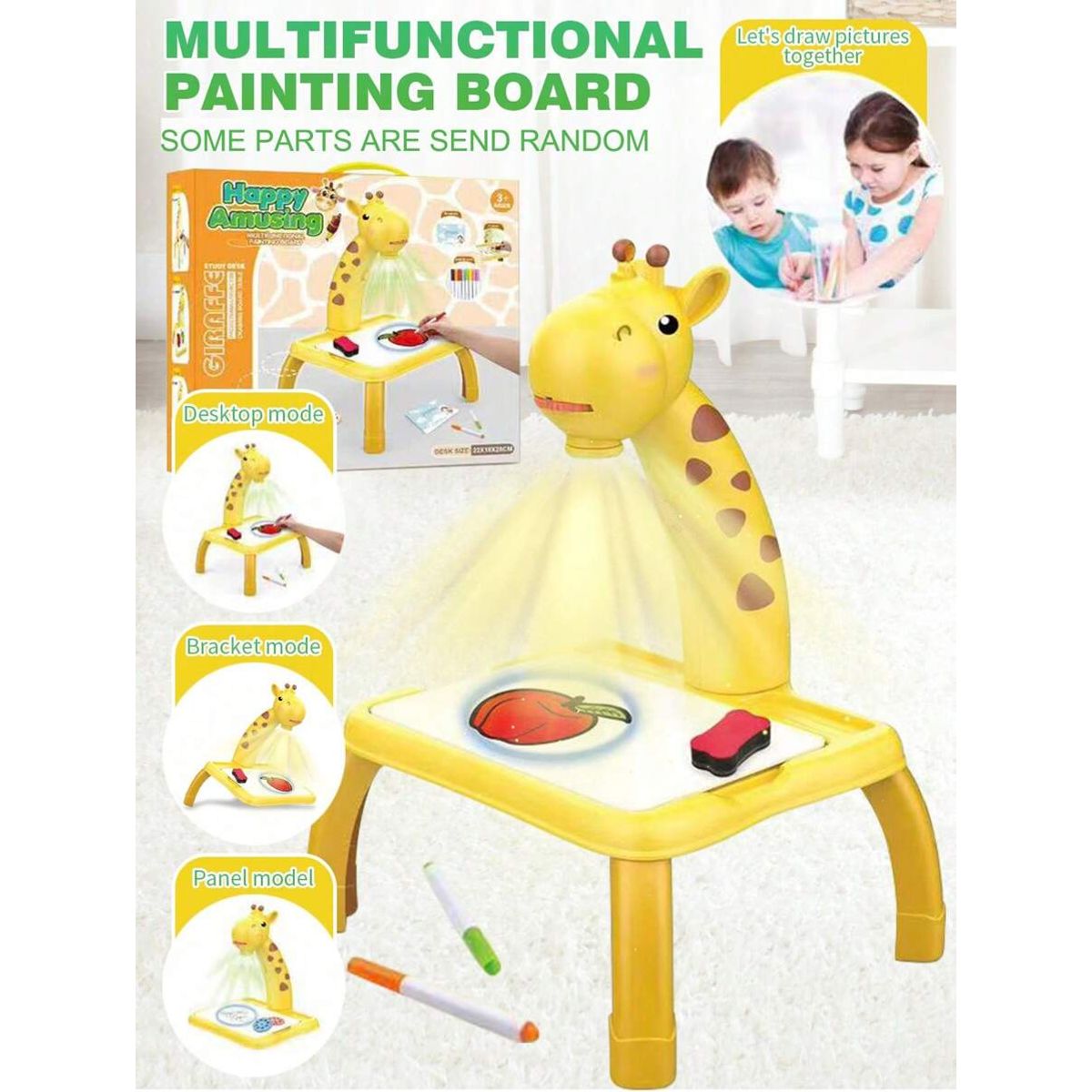 GENERICO - MESA PIZARRA PROYECTOR JIRAFA JUGUETE EDUCATIVO NIÑAS NIÑOS ESTIMULACION TEMPRANA