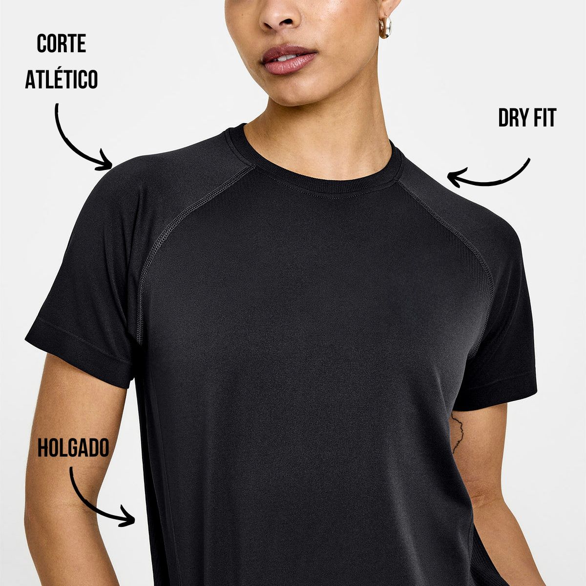 GENERICO - POLO DEPORTIVO MANGA CORTA MUJER DE LYCRA - CAMISETA MANGA CORTA MUJER