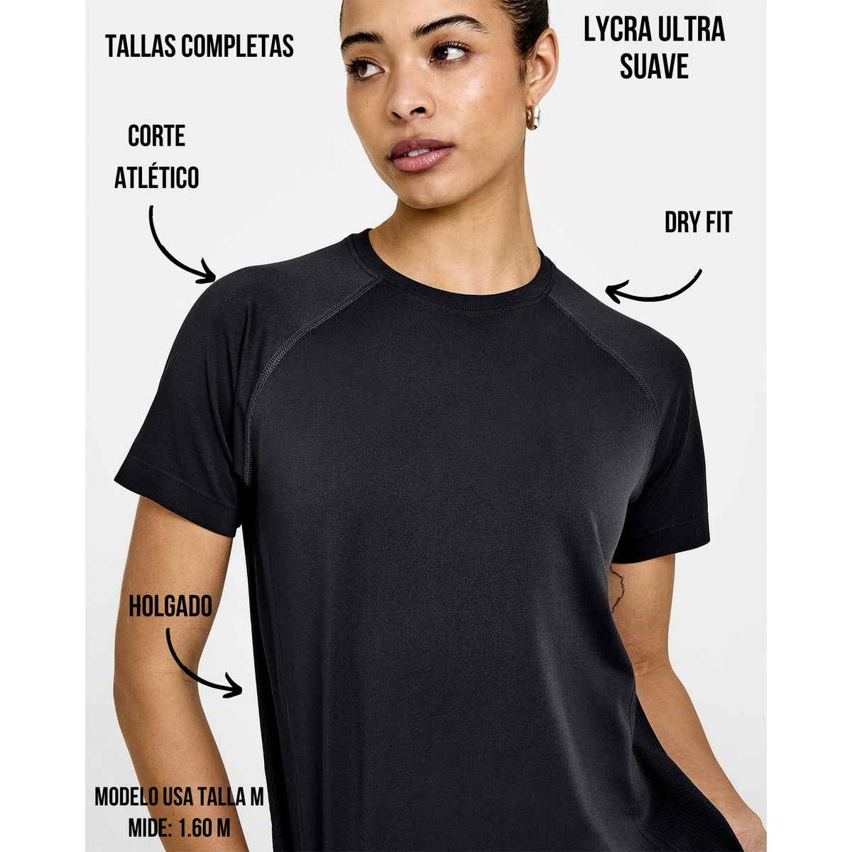 GENERICO - POLO DEPORTIVO MANGA CORTA MUJER DE LYCRA - CAMISETA MANGA CORTA MUJER