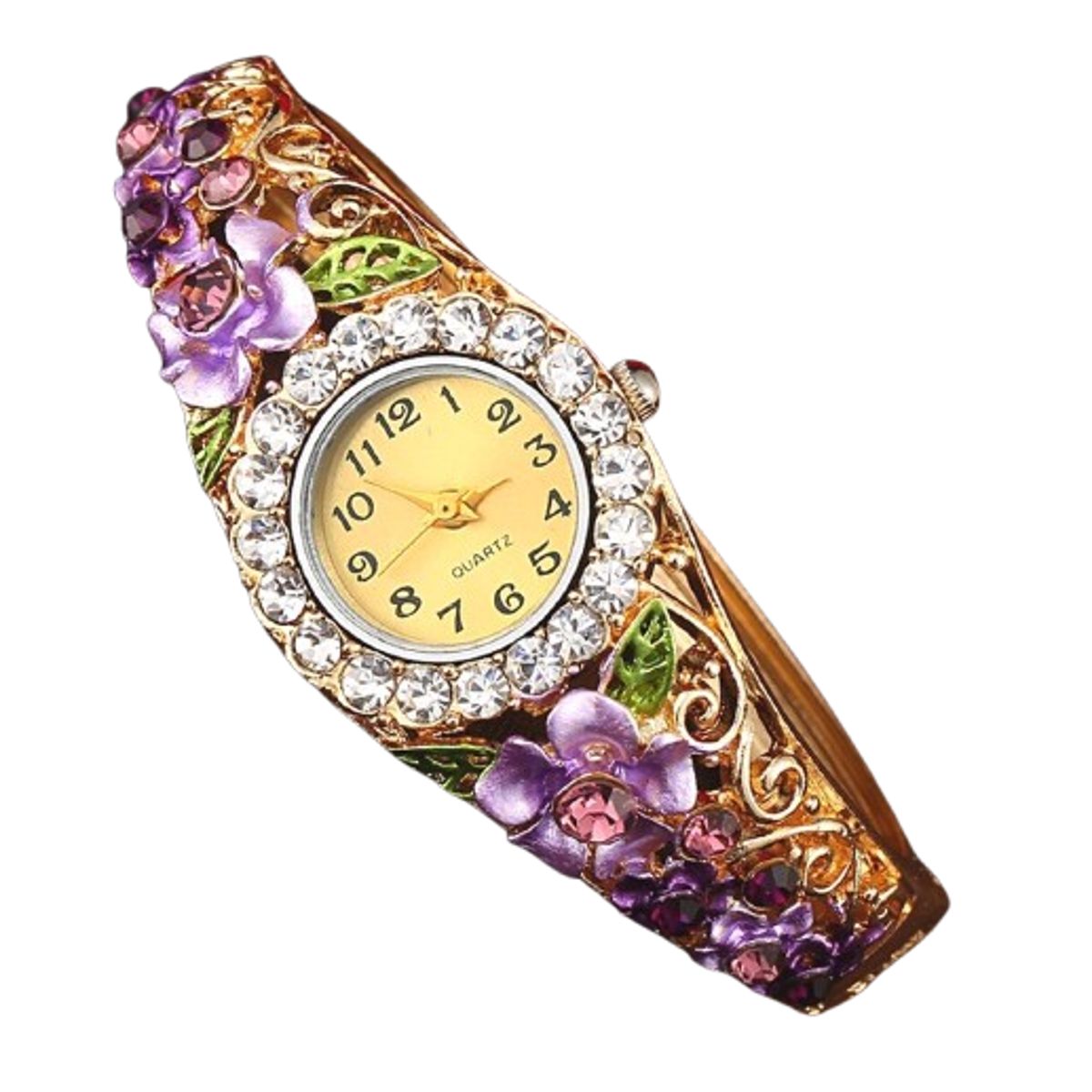 GENERICO - Reloj brazalete de flores