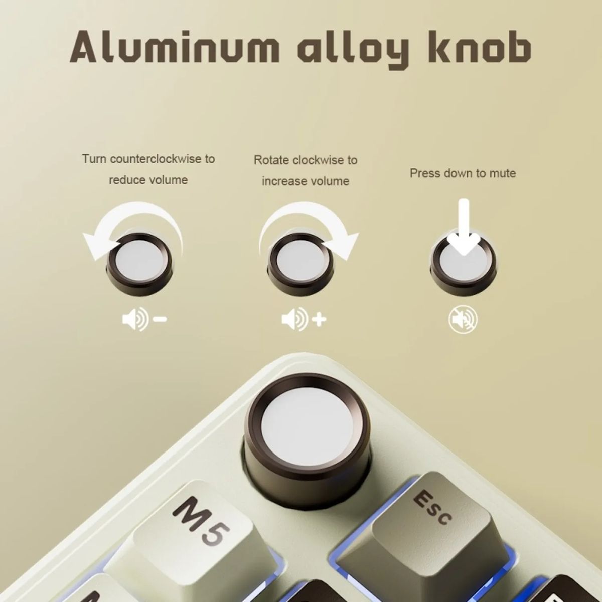 ROYAL KLUDGE - Teclado Mecánico Inalámbrico Español Royal Kludge RK-L75 Gris Moca