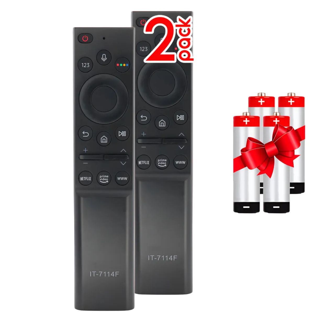 GENERICO - 2pz Control Remoto Voz Bluetooth Compatible Samsung It-7114f