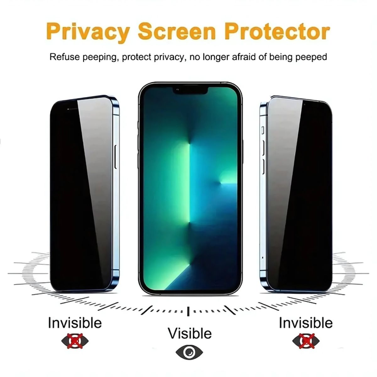 SHIELD - Mica Protector de Pantalla de Cerámica Antiespía para Motorola Moto G54