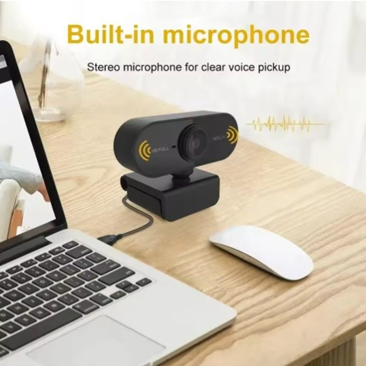 GENERICO - Cámara web Full HD 1920x1080 Marca Sunveytech con Micrófono