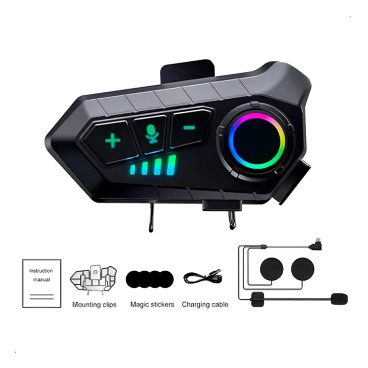 GENERICO - Audifono Para Moto Bluetooth Con Microfono Auricular Casco Moto