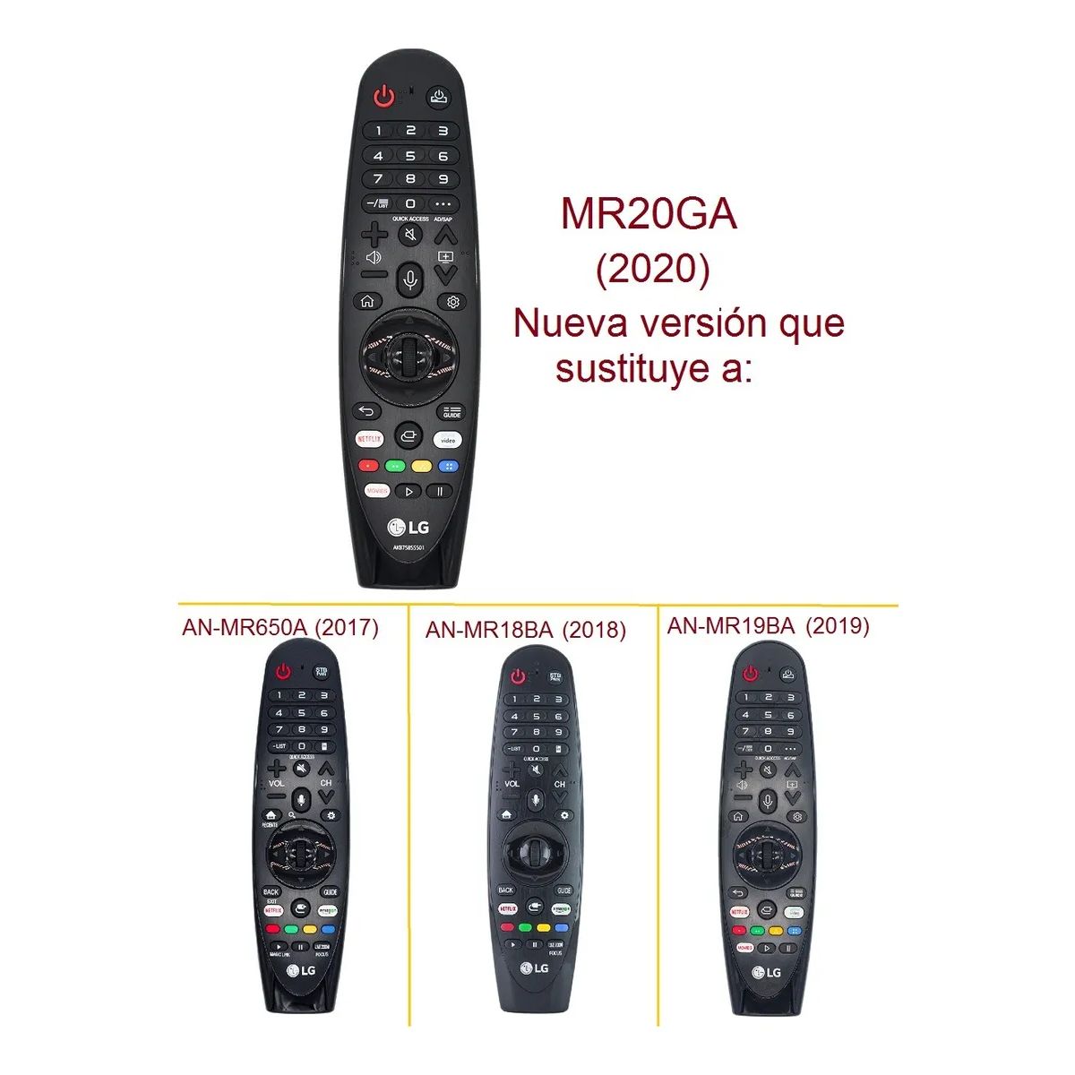 GENERICO - Mr20ga Control Remoto Magic Lg 2020 Webos 5.0
