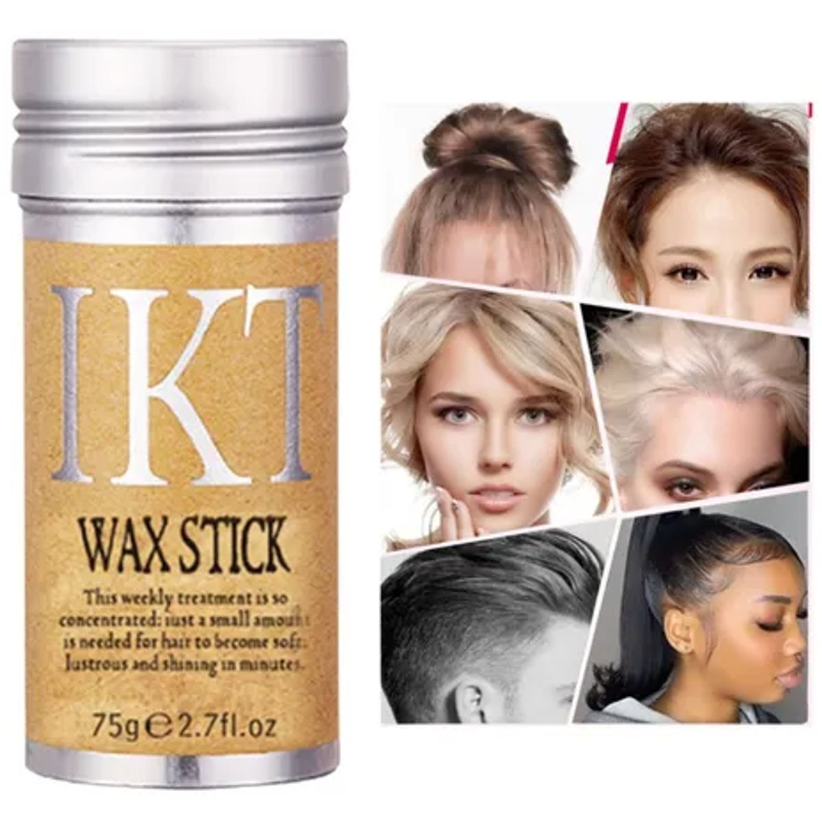 GENERICO - CERA BARRA CABELLO IKT CONTROL FRIZZ 75 gr