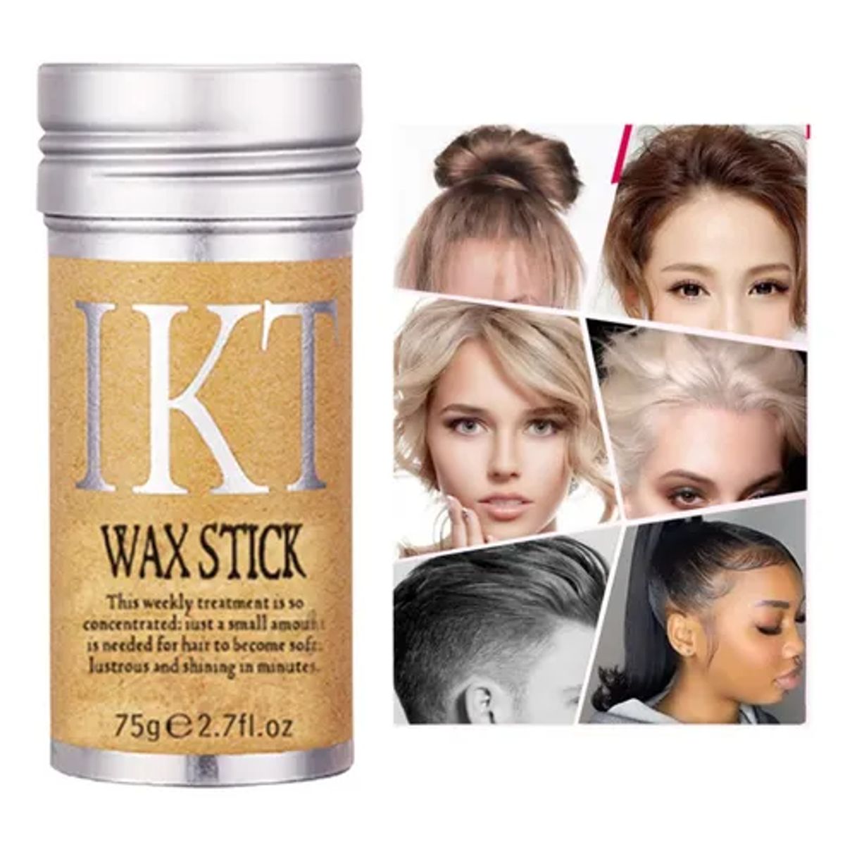 GENERICO - CERA BARRA CABELLO IKT CONTROL FRIZZ 75 gr