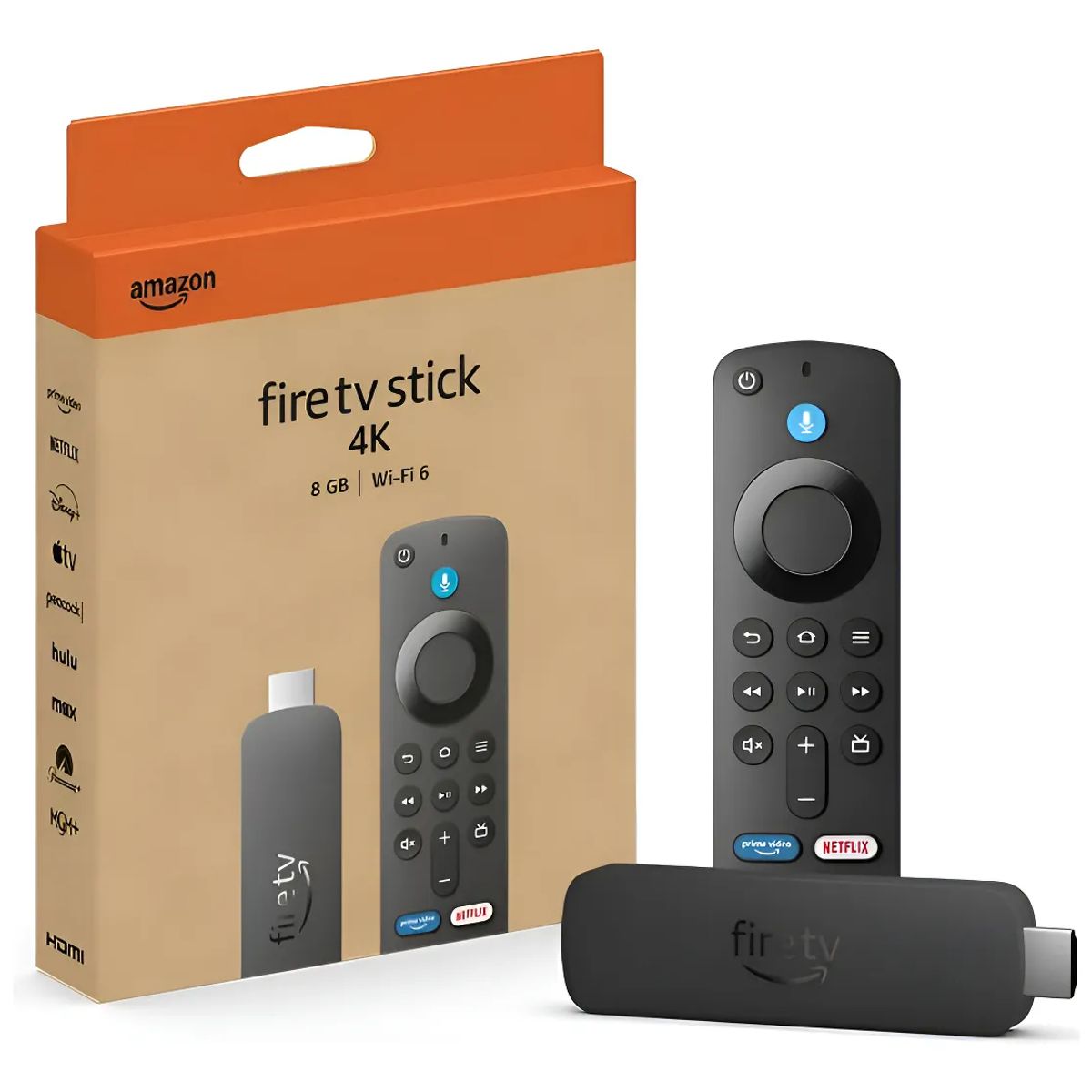 AMAZON - Amazon Fire Tv Stick 4k Fire Tv Stick 4k Pilas 4k Negro