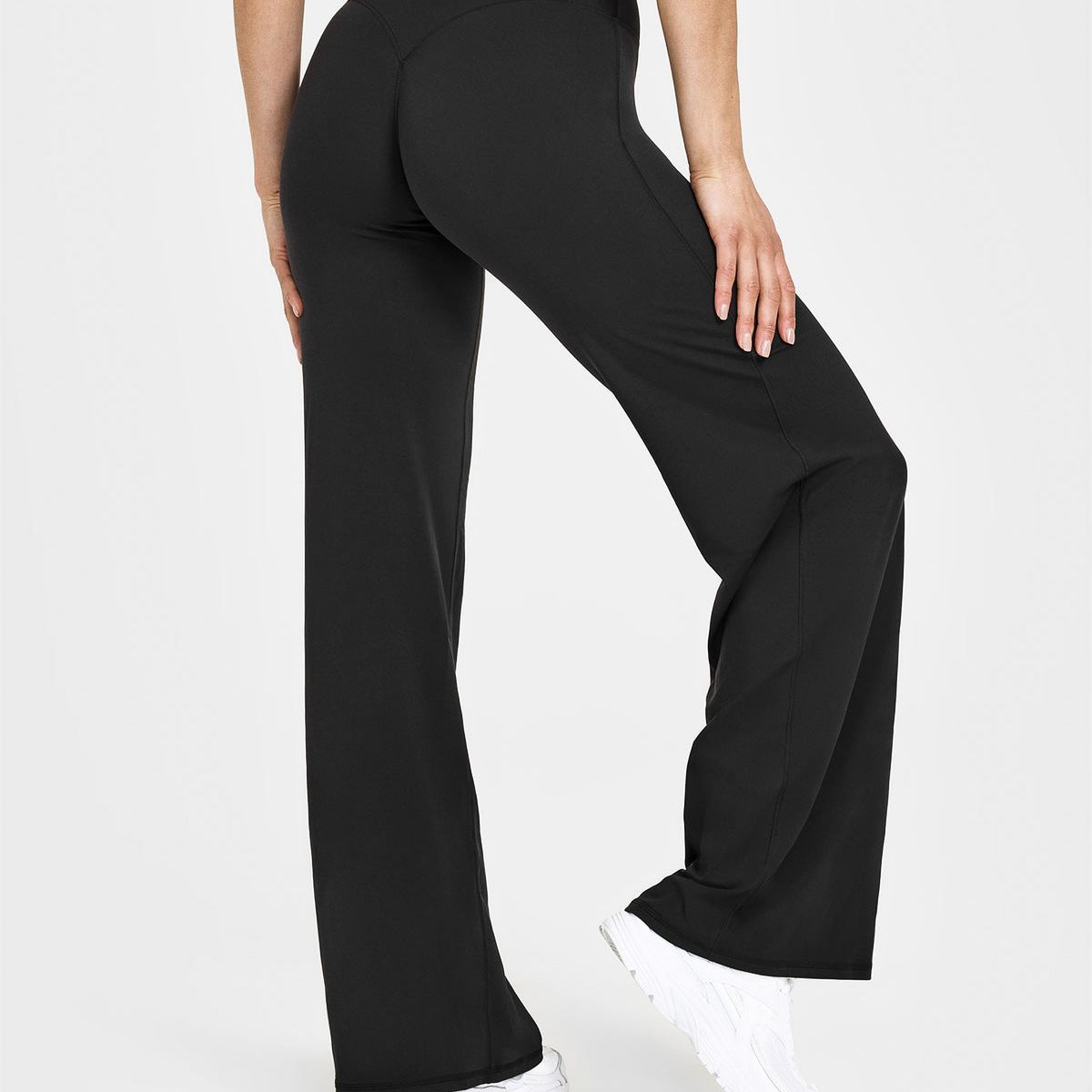 GENERICO - LEGGIN DEPORTIVO PALAZO CORTE EN V - LEGGING MUJER WIDE LEG - LEGGING PALAZO MUJER - PALAZO MUJER
