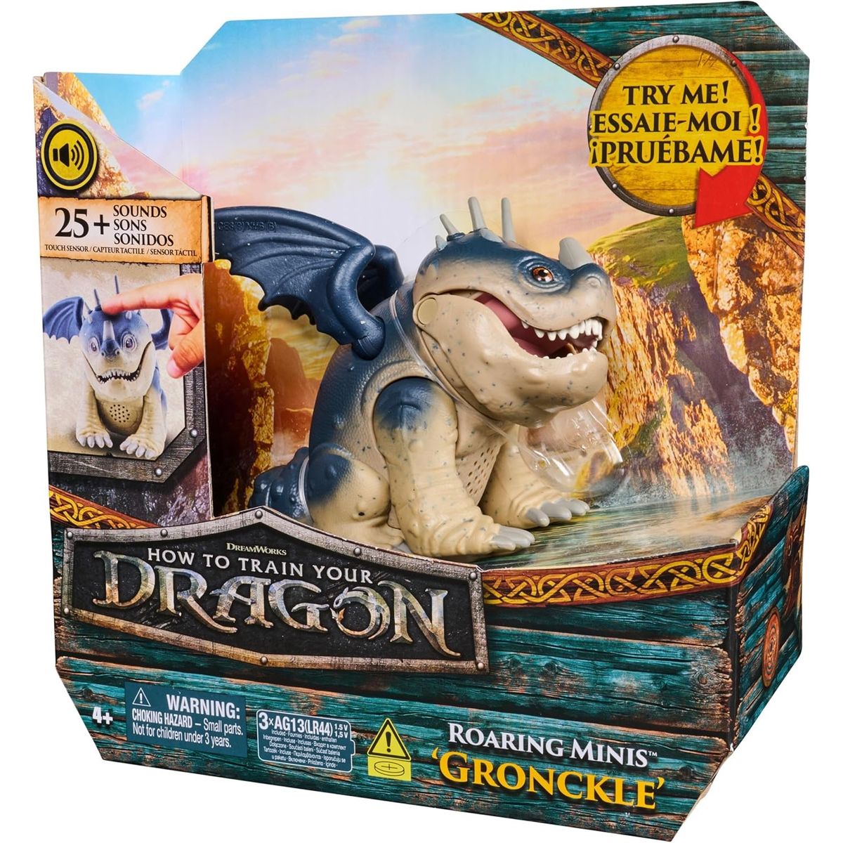DRAGONS - Figura Interactiva Como entrenar a tu dragon Gronckle Chimuelo