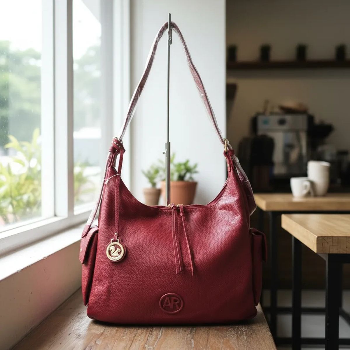 GENERICO - CARTERA BOLSO HOBO ARDILLA ROJA 2 PIEZAS LLAV