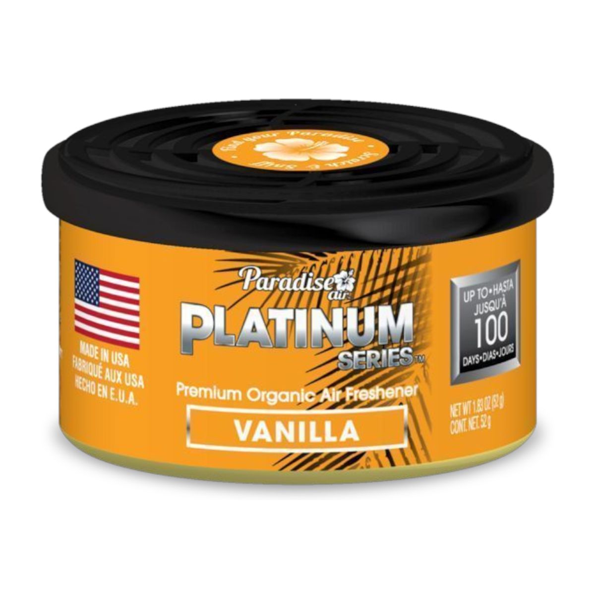 GENERICO - Ambientador para auto PARADISE AIR Platinum series 100dias - VAINILLA