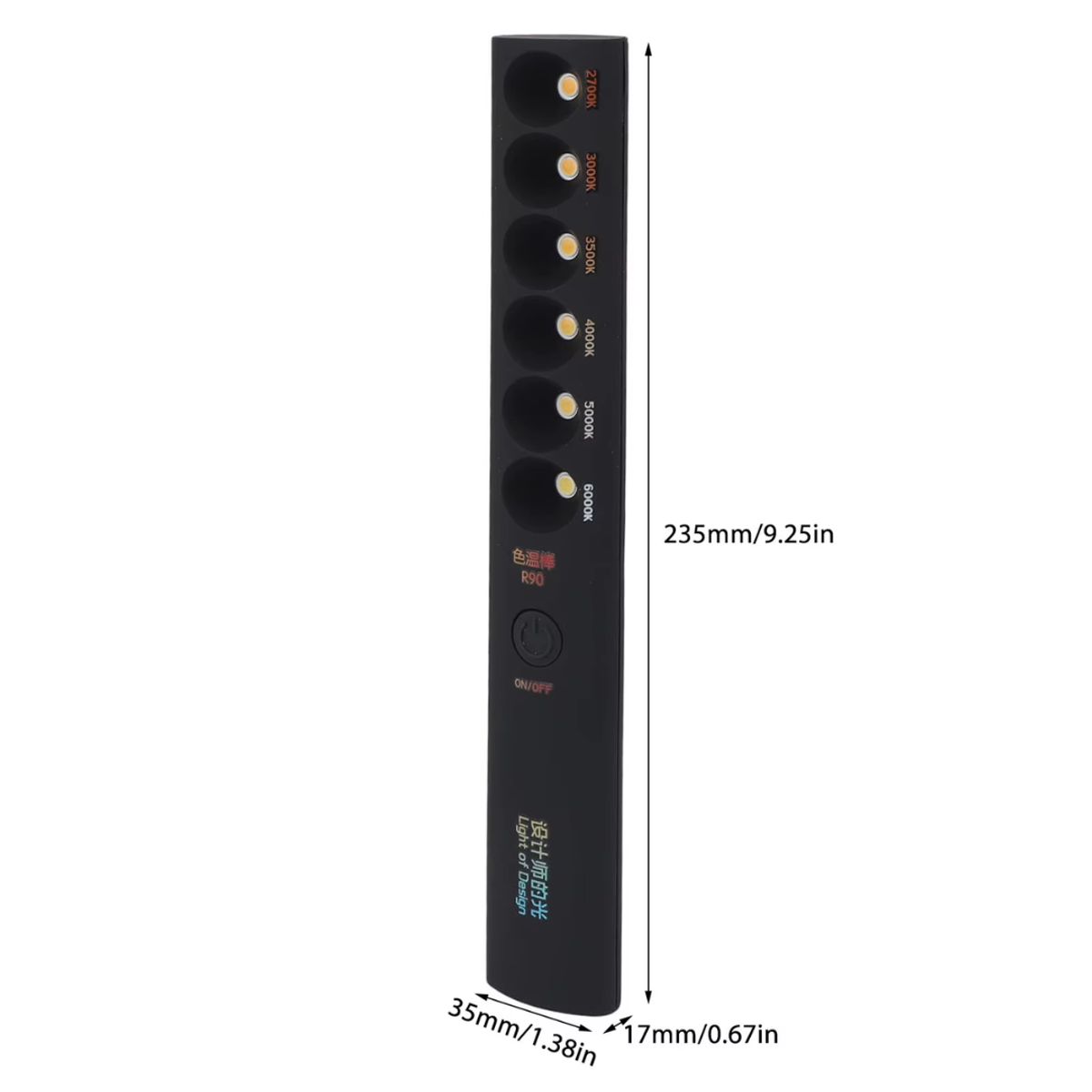 GENERICO - LAMPARA DE TEMPERATURA LED - 6 TEMPERATURAS