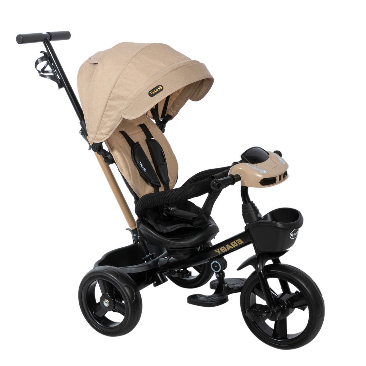 EBABY - Triciclo para niño musical giratorio 390A Beige EBABY