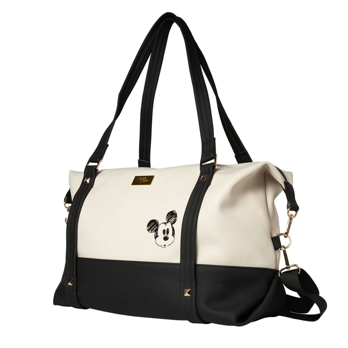 DISNEY CLASICOS - Bolso Cartera Mujer Mickey Mouse Black & Cream Limited Edition Disney