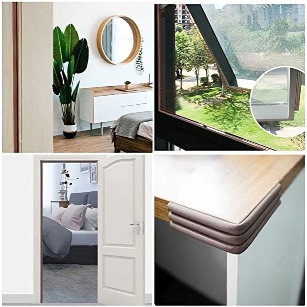 GENERICO - Burlete Adhesivo Para Puertas y Ventanas Color Marrón - 6m