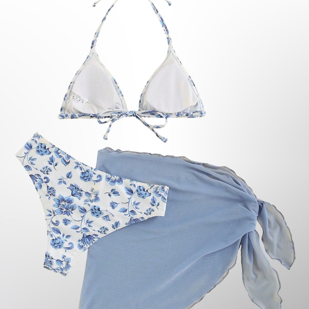 GENERICO - BIKINI LOLITAS MULTICOLORCON PAREO FLOWERS