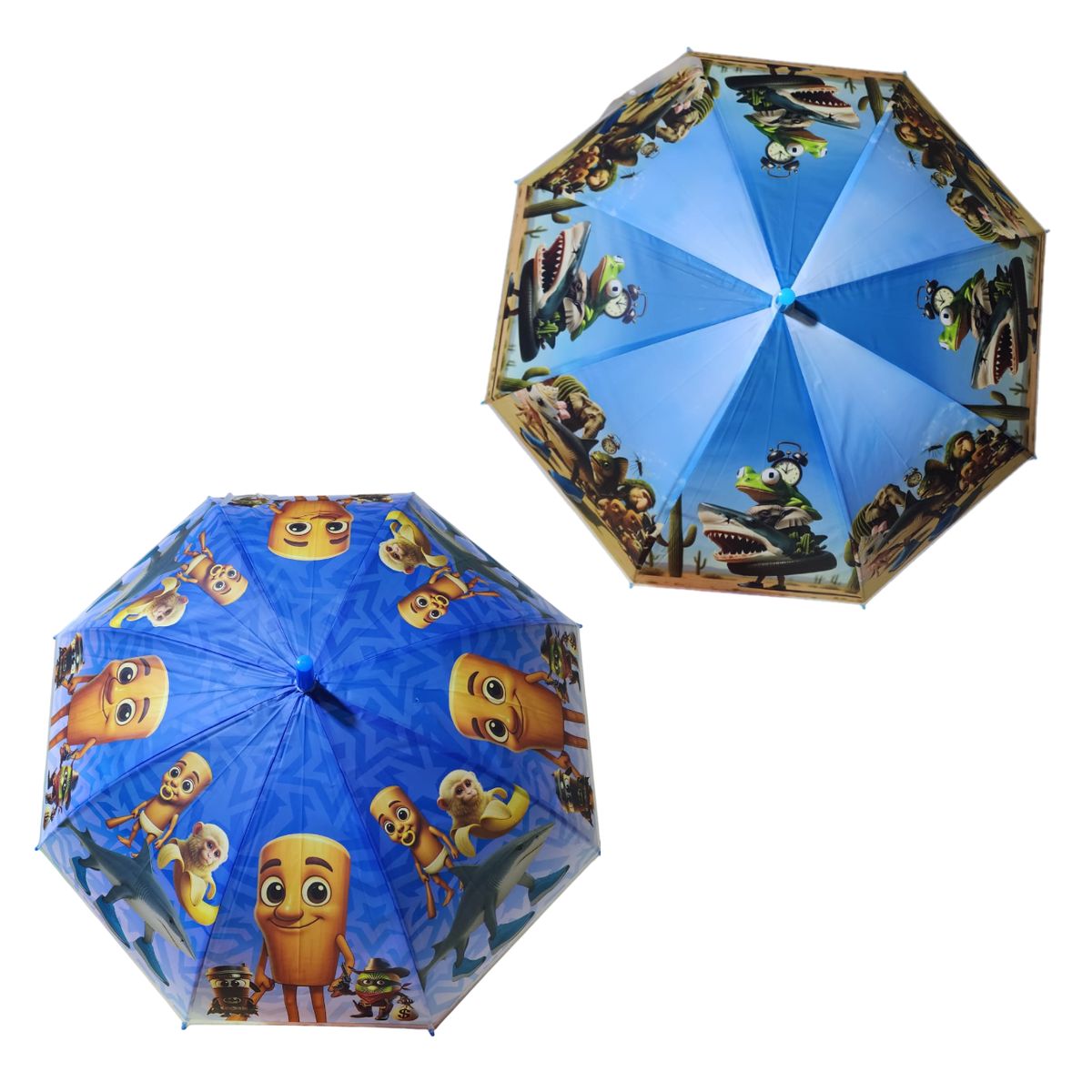 GENERICO - Pack x2 Sombrillas Paraguas para niños  – Modelos Animados