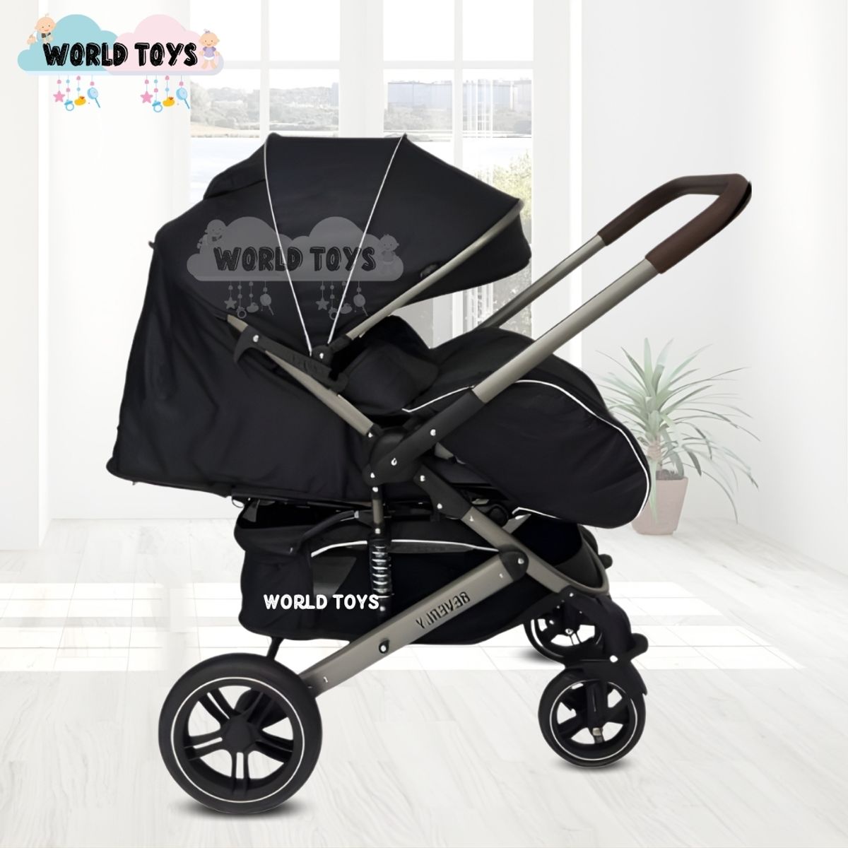 BABY - Coche Cuna para Bebés «BEVERLY» Edición Limitada Black
