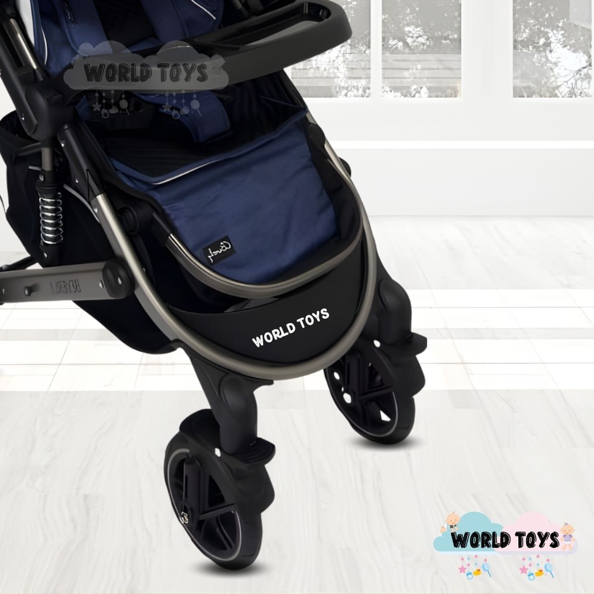 BABY - Coche Cuna para Bebés «BEVERLY» Edición Limitada Blue