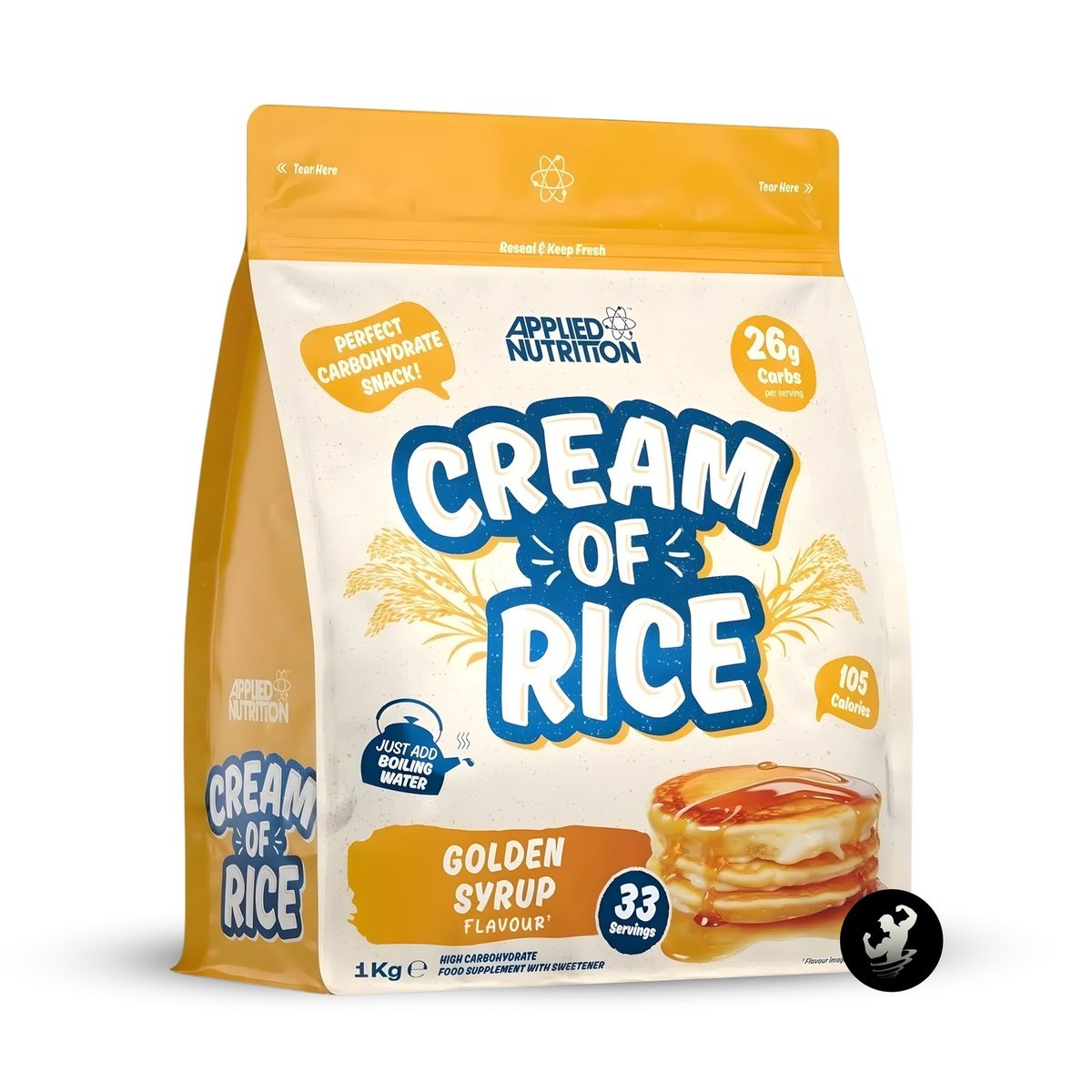 APPLIED NUTRITION - Crema de arroz 1 kg Golden Syrup + Creatina Monohidratada 500 grs