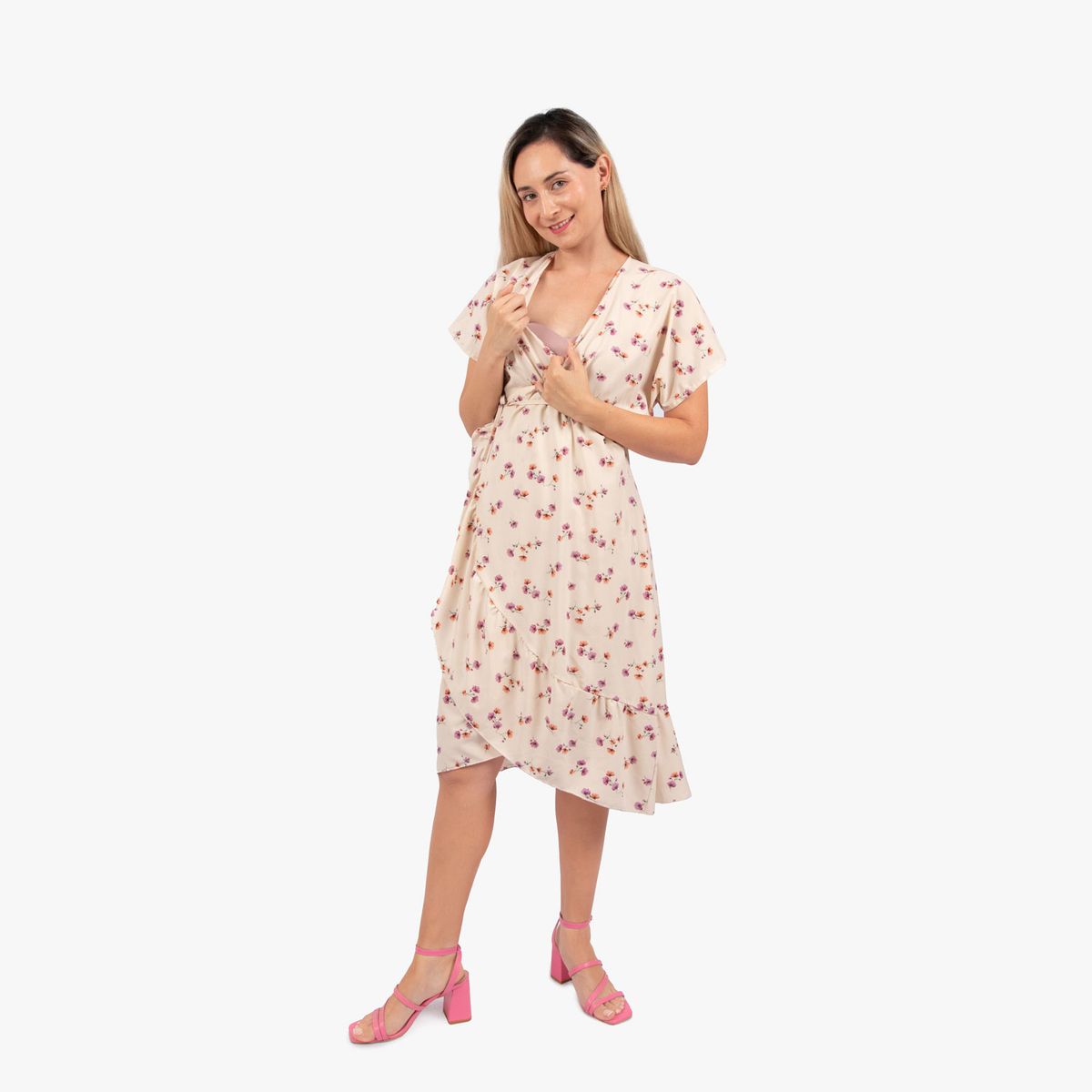 MOMMYLAND - VESTIDO ENVOLVENTE MATERNAL Y LACTANCIA