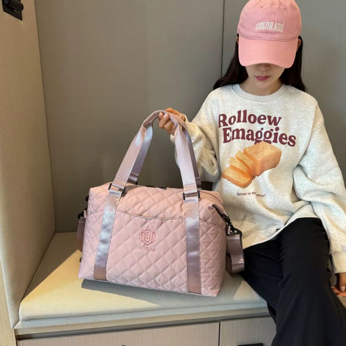 GENERICO - BOLSO PARA VIAJE NEGRO