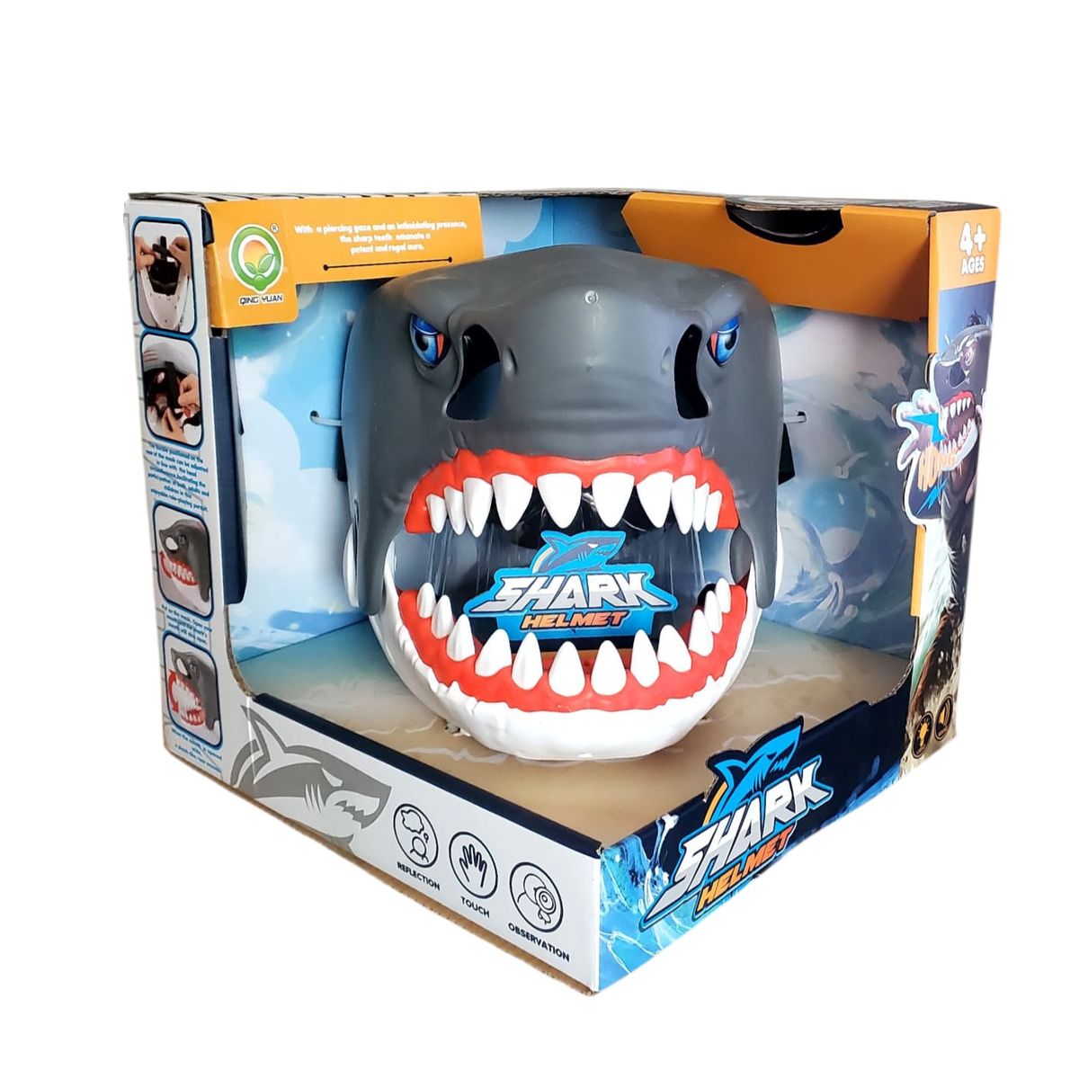 GENERICO - Máscara de Tiburón con Luces y Sonido  Shark Helmet
