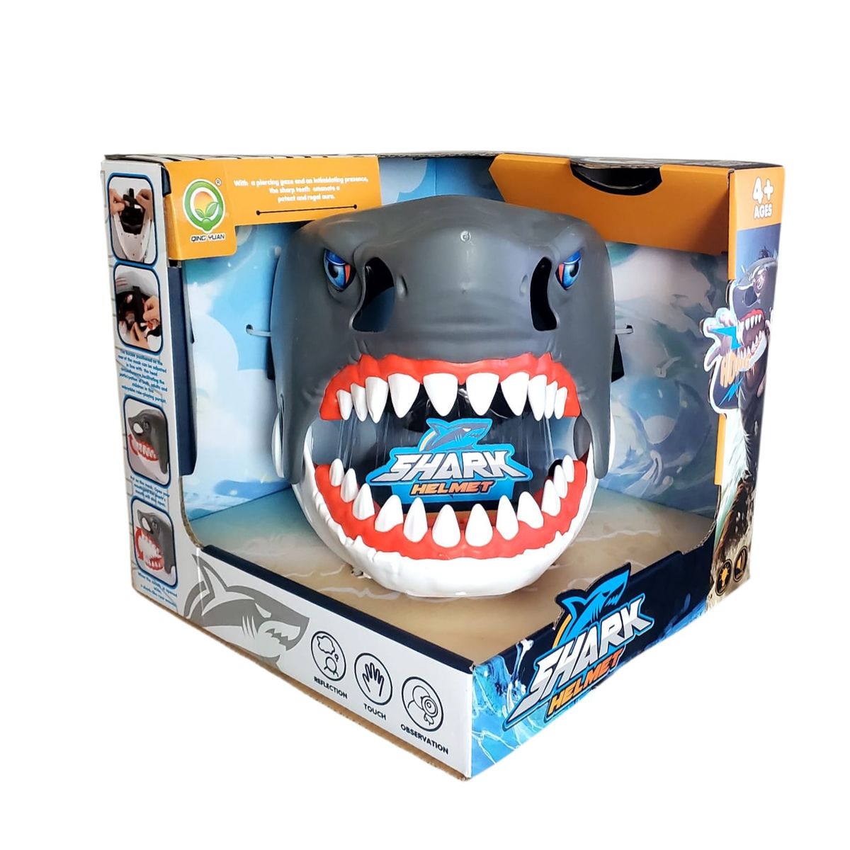 GENERICO - Máscara de Tiburón con Luces y Sonido  Shark Helmet