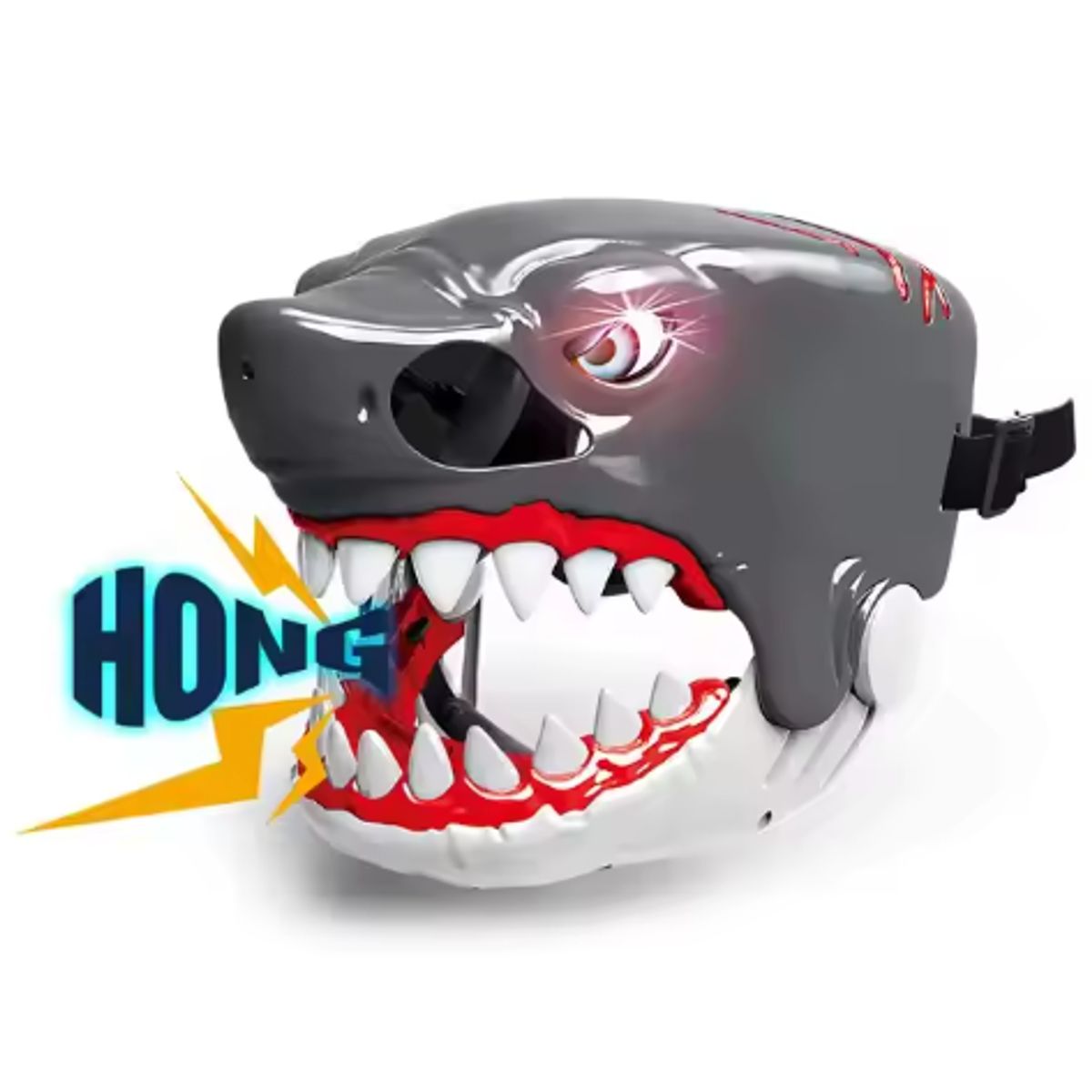 GENERICO - Máscara de Tiburón con Luces y Sonido  Shark Helmet
