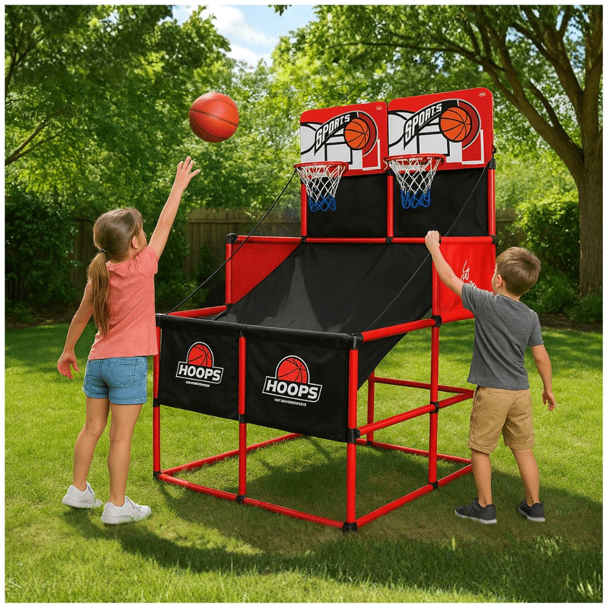 GENERICO - Set Canasta de Basketball con Parlante y Pelota