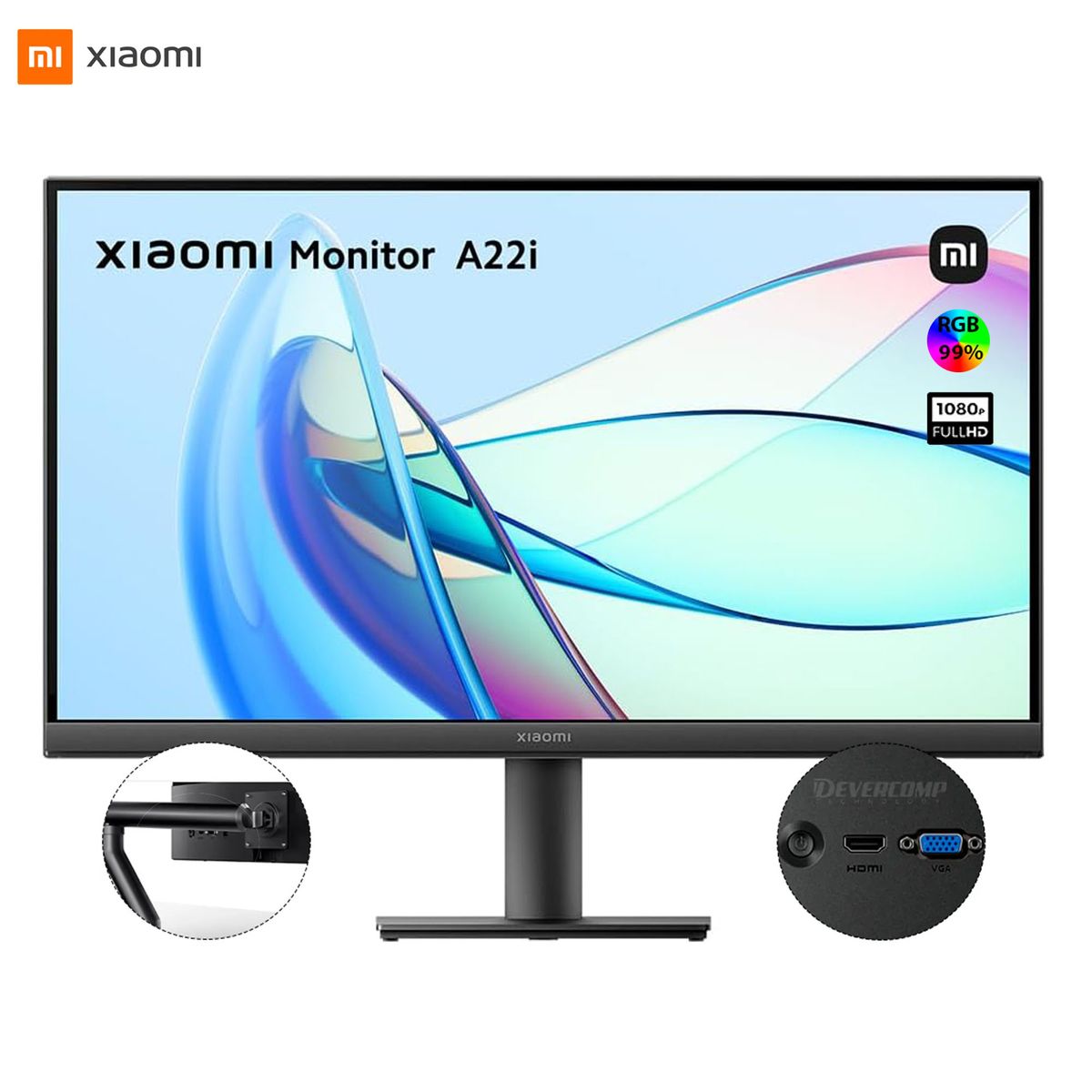 XIAOMI - Monitor Xiaomi 22 A22i Full HD A22 FAB-RAGL