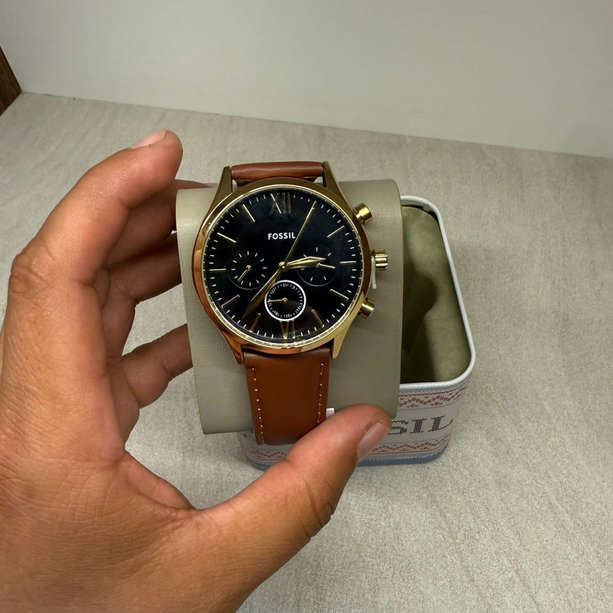 FOSSIL - RELOJ CUERO DE HOMBRE