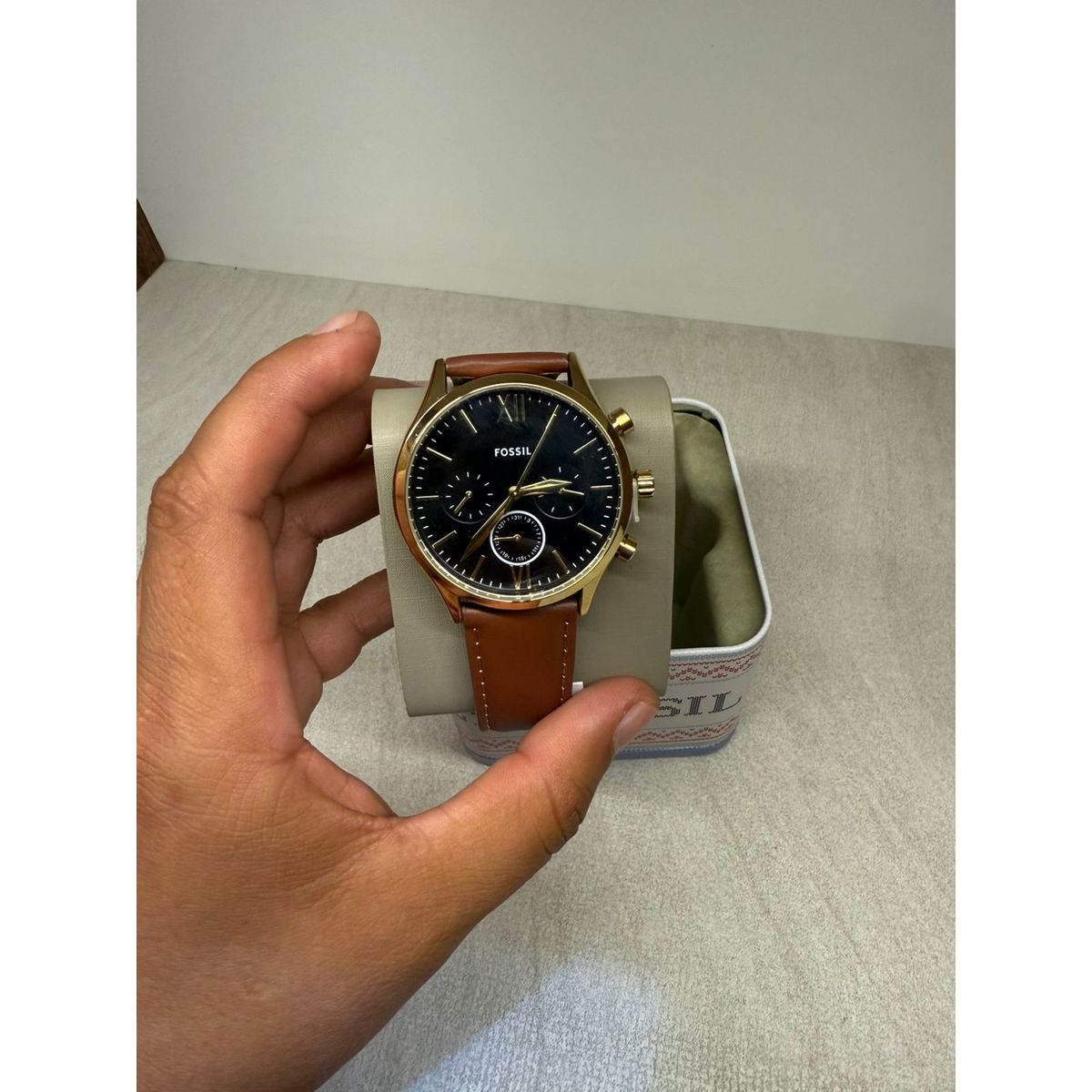 FOSSIL - RELOJ CUERO DE HOMBRE