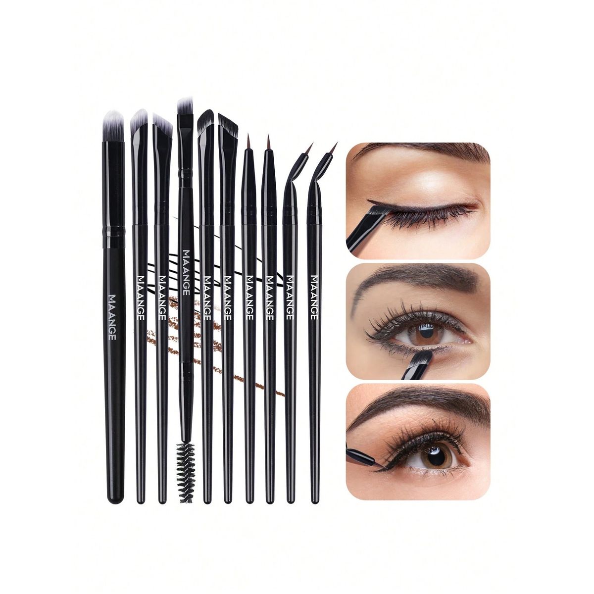 GENERICO - Set De 10 Brochas lolitas De Maquillaje para ojos