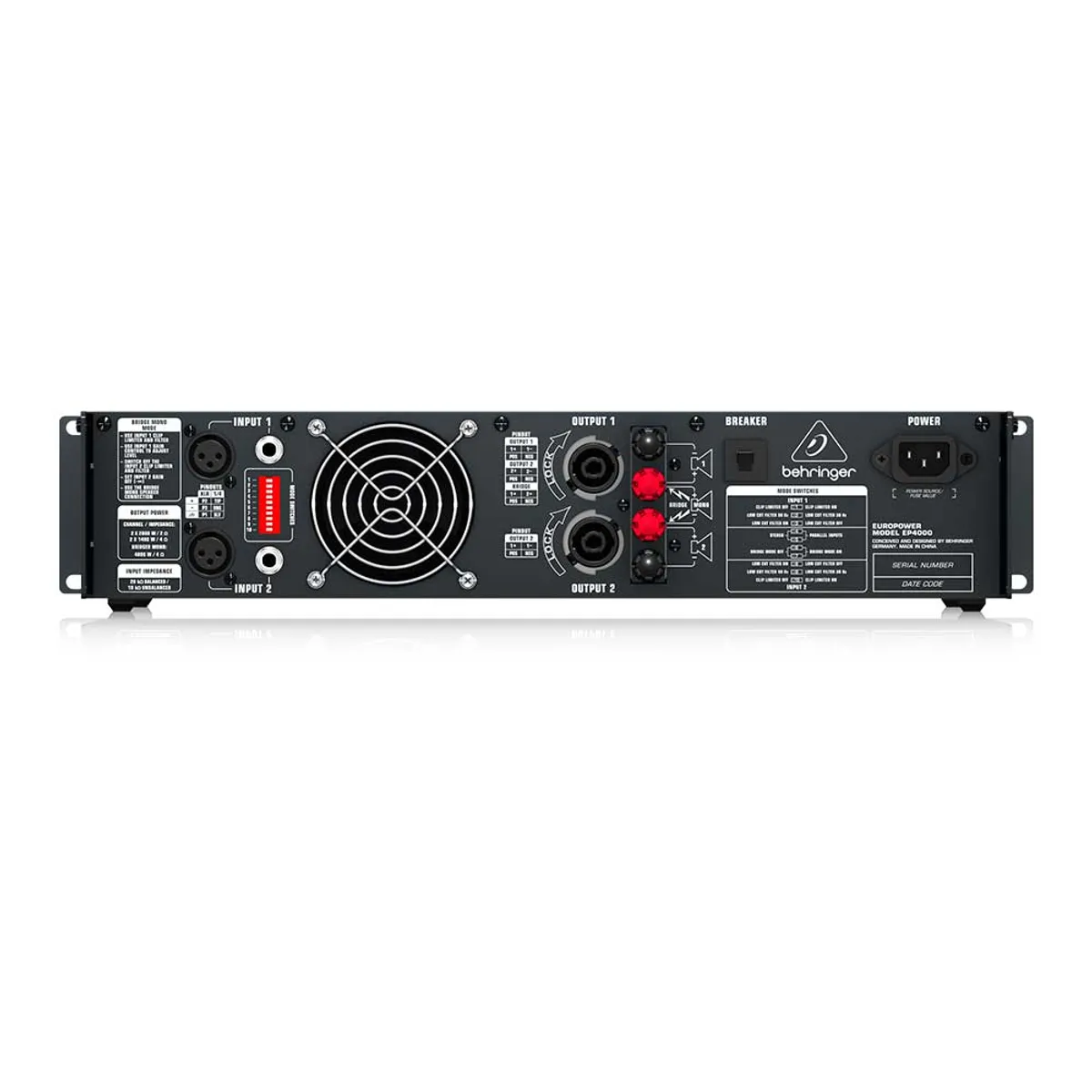 BEHRINGER - Amplificador Potencia Behringer Europower EP4000