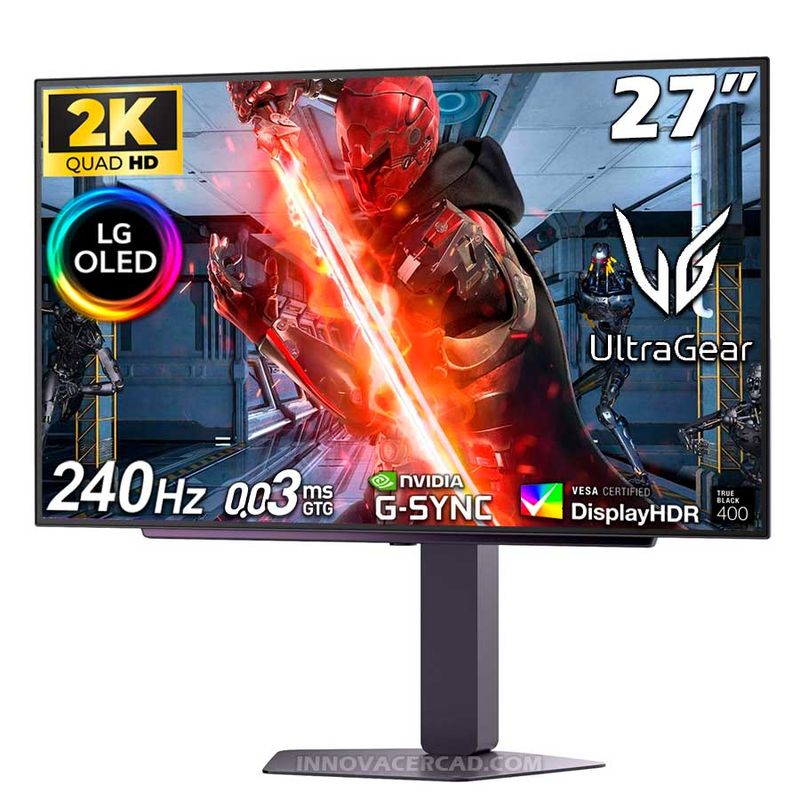 Monitor LG UltraGear XG7 27GX704A-B 27 OLED QHD 003ms G-Sync FreeSync ...