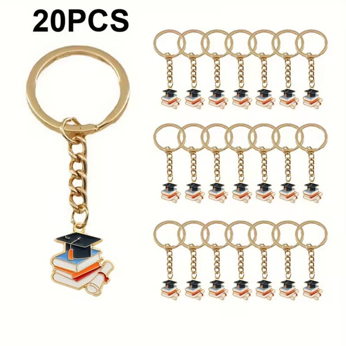 GENERICO - 20 UNIDADES DE LLAVERO DE GRADUACION DE COLEGIO - PROMOCION DE COLEGIO